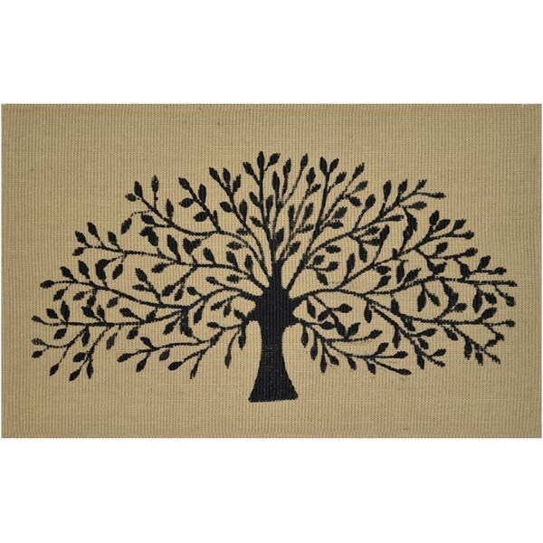 Solemate Jute L/B Natural Tree 50x 80cm Stylish Outdoor Entrance Doormat