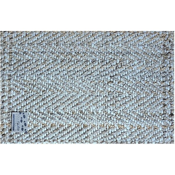 Solemate Jute 2 Tone Zig Zag 45x75cm Stylish Outdoor Entrance Doormat