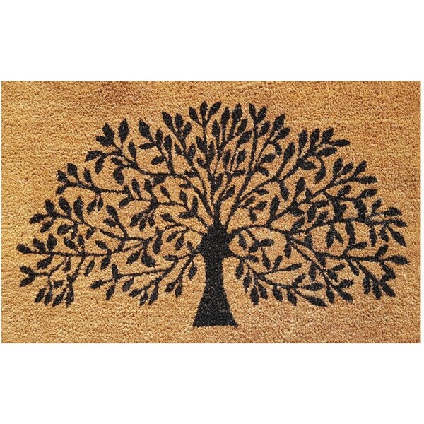 Solemate PVC Coir Tree of Life Doormat 50x80cm Sustainable FairTrade