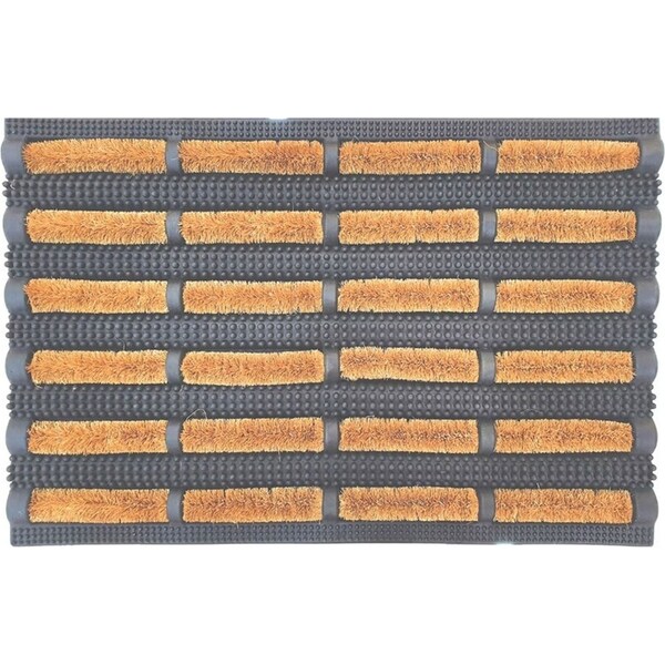 Solemate Rubber Coir Brush Mat 40x60cm Functional Outdoor Front Doormat