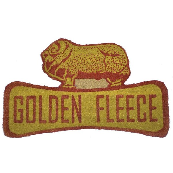 Solemate PVC Backed Coir Golden Fleece 55x90cm Slimline Outdoor Doormat