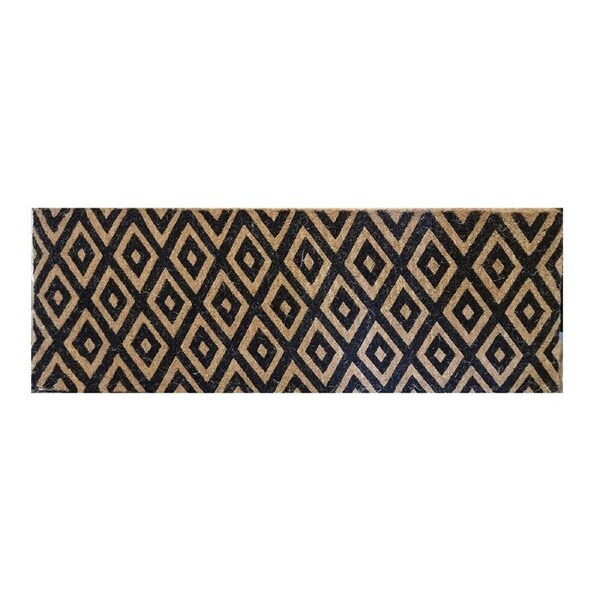 Solemate Premium Coir BlackDiamond 39x119cm Mat Biodegradable Coconut Black