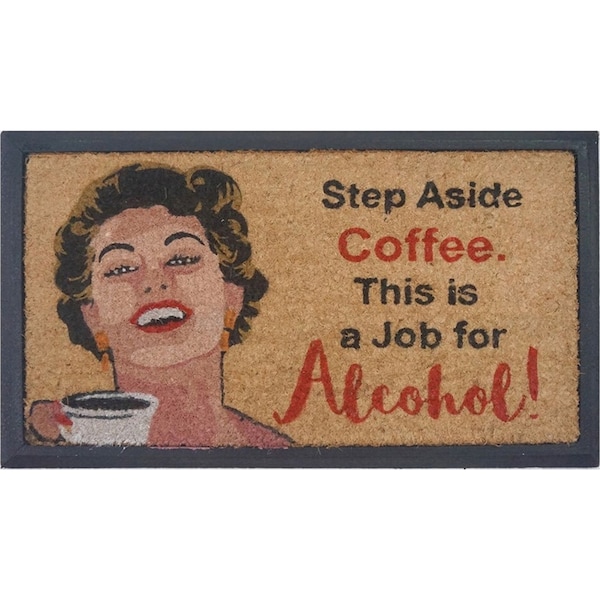 Solemate Step Aside Coffee 40x70cm Stylish Durable Outdoor Front Doormat