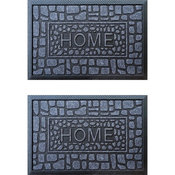 2PK Solemate Marine Carpet Home Stone 40x60cm Functional Outdoor Front Doormat