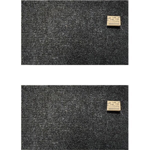 2PK Solemate Marine Carpet Ribbed 45x75cm Functional Outdoor Front Doormat