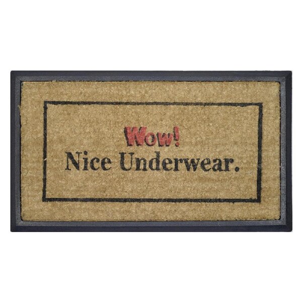 Solemate Nice Underwear 40x70cm Themed Stylish Durable Outdoor Front Doormat