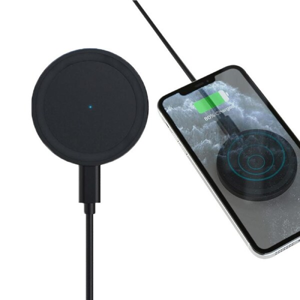 Catzon 15W Fast Wireless Charger Qi-Certified Desktop Charging Station-Black