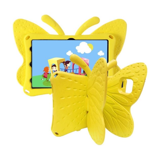 Catzon Butterfly Samsung Tablet Case for Galaxy Tab A8 10.5 Inch 2021 (SM-X200/SM-X205/SM-X207)-Yellow