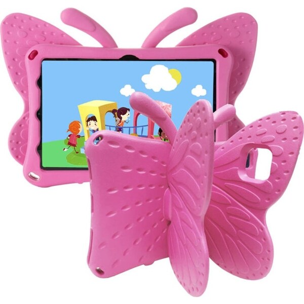 Catzon Butterfly Samsung Tablet Case for Galaxy Tab A8 10.5 Inch 2021 (SM-X200/SM-X205/SM-X207)-Rose