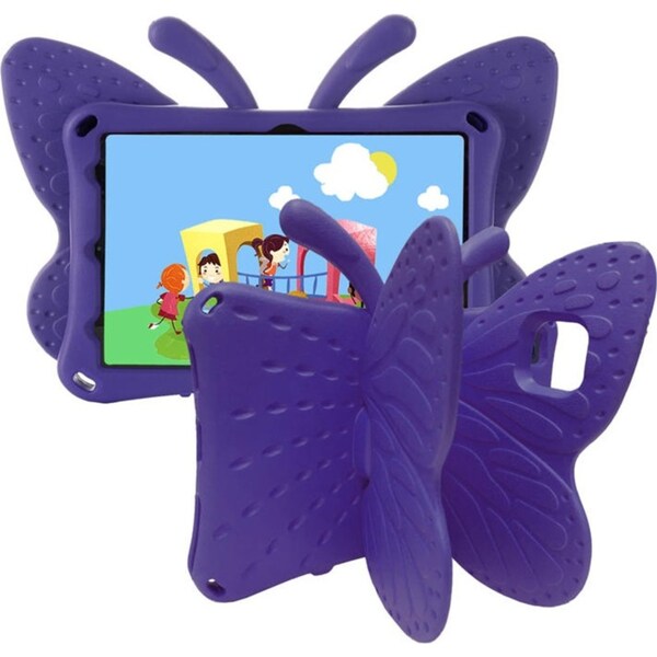 Catzon Butterfly Samsung Tablet Case for Galaxy Tab A8 10.5 Inch 2021 (SM-X200/SM-X205/SM-X207)-Purple
