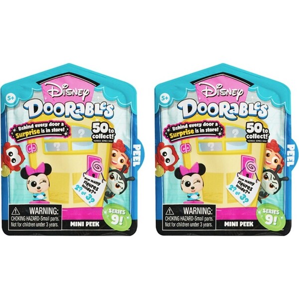 2x Disney Doorables Mini Series 9 Peek Figure Mystery/Surprise Kids Toy Set 5+