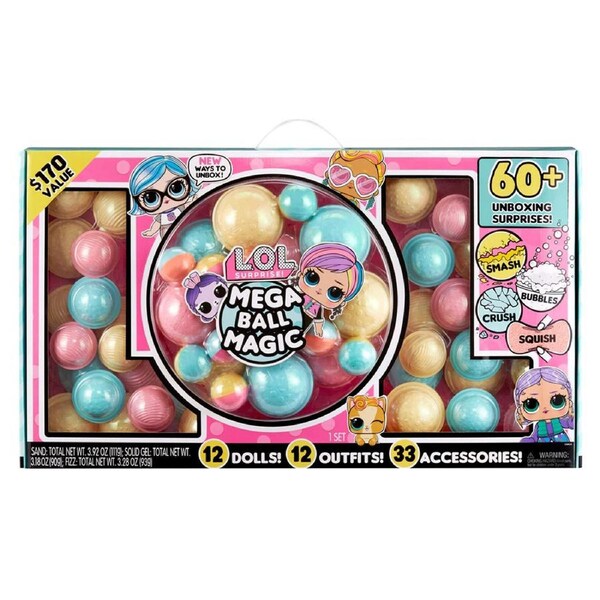 L.O.L. Surprise! Mega Ball Magic! Surprise Kids Mix & Match Doll Toy Playset 4+