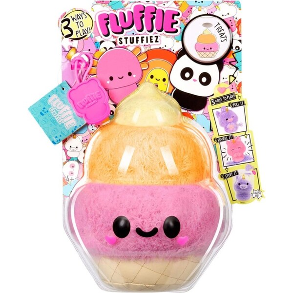Fluffie Stuffiez Series 1 17cm Plush Kids Soft Stuffed Toy Ice Cream Small 4+