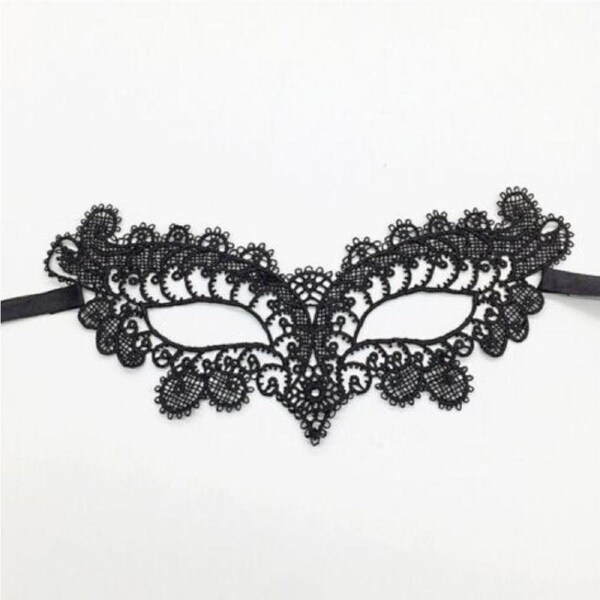 Black Lace eye mask Ladies Masquerade Ball Costume Party Fancy Dress