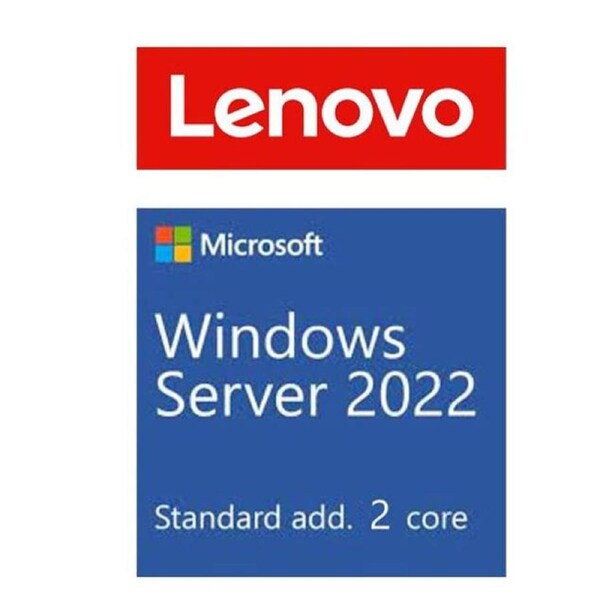 LENOVO ISG Windows Server 2022 Standard Additional License (2 core) (No Media/Key) (Reseller POS Only ST50 / ST250 / SR250 / ST550 / SR530 / SR550 / SR65