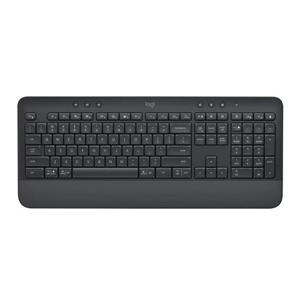 LOGITECH Signature K650 Comfort Full-Size Wireless Keyboard with Wrist Rest Graphite