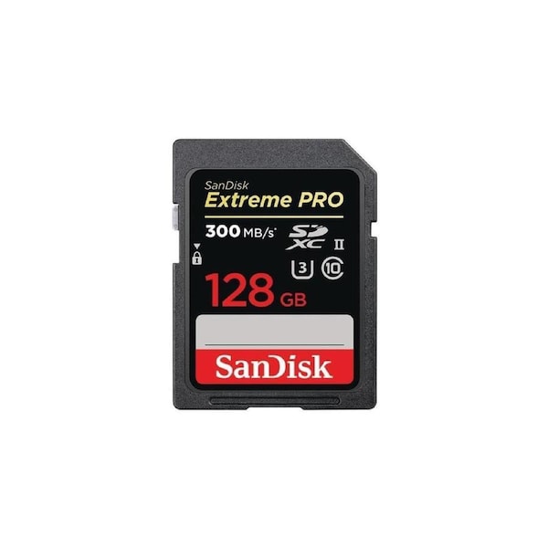 SD Card Sandisk Extreme Pro 128GB SDXC UHS-II Memory Card DSLR 4K Video 300MB/s