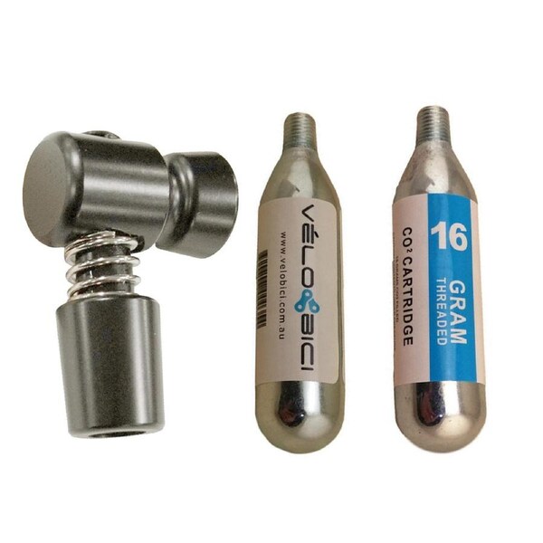 Cnc Aluminum Co2 Boost Bike Motorcycle Tyre Inflator Kit With 2 X 16 Cartridge