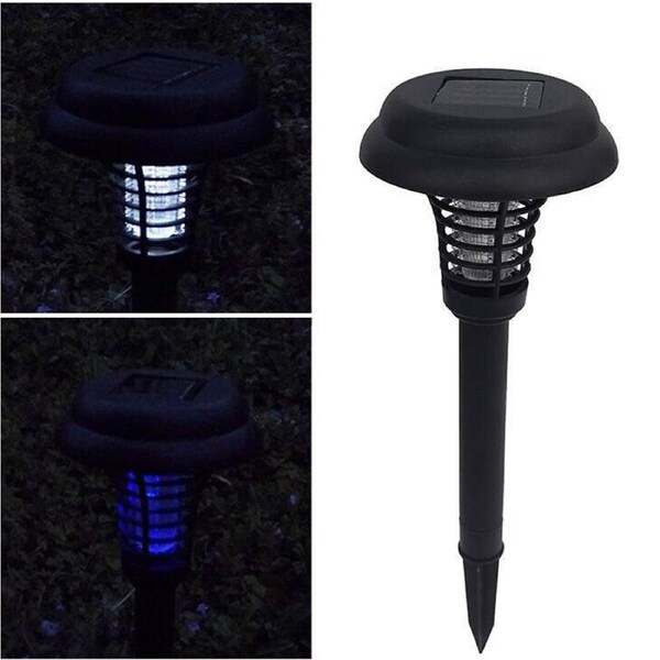 Salesbay Solar Power LED Light Mosquito Insect Zapper Fly Bug Killer Lamp Garden
