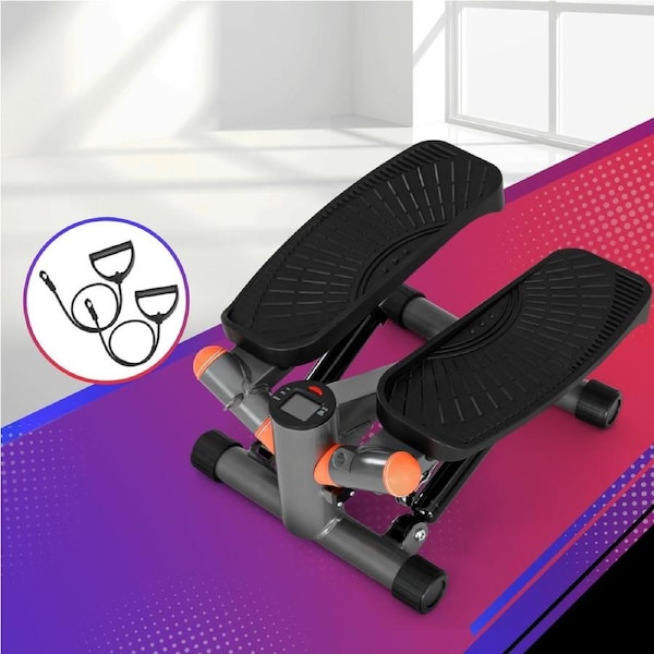 Everfit Mini Stepper with Resistance Rope Aerobic Step Trainer Home Gym 150KG