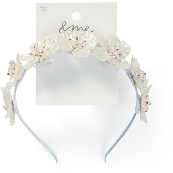 &me Women's Floral Detail Headband - White