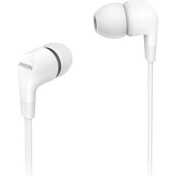 Philips Wired Earbud Gel Earphones 3.5mm White