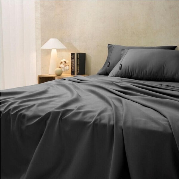 Sheraton 1000 TC Cotton Rich Queen Sheet Set - Black