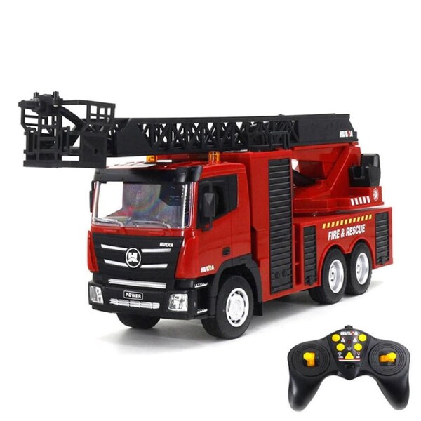 Huina 1361 1/18 9CH Remote Control Fire Engine Truck Rescue RC Car