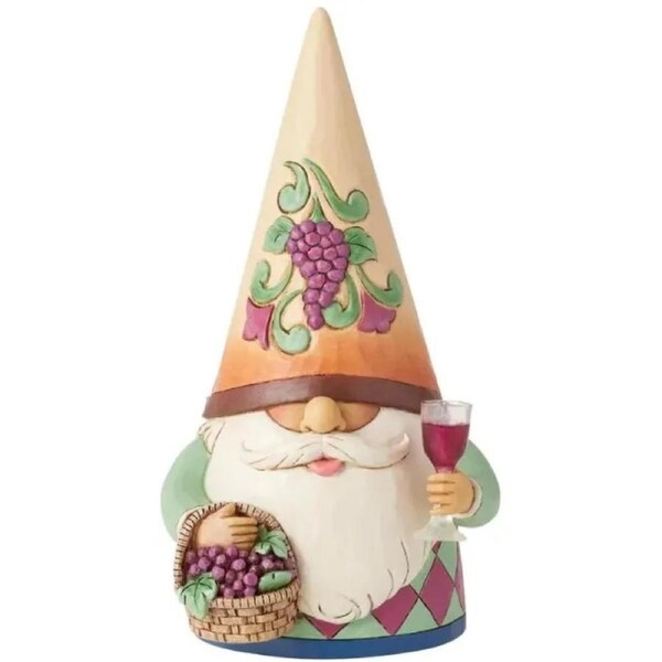 Jim Shore Heartwood Creek Gnomes - Wine