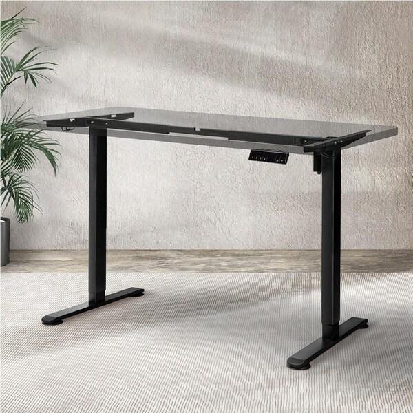 Levede Electric Standing Desk Frame Single Motor Height Adjustable - Black