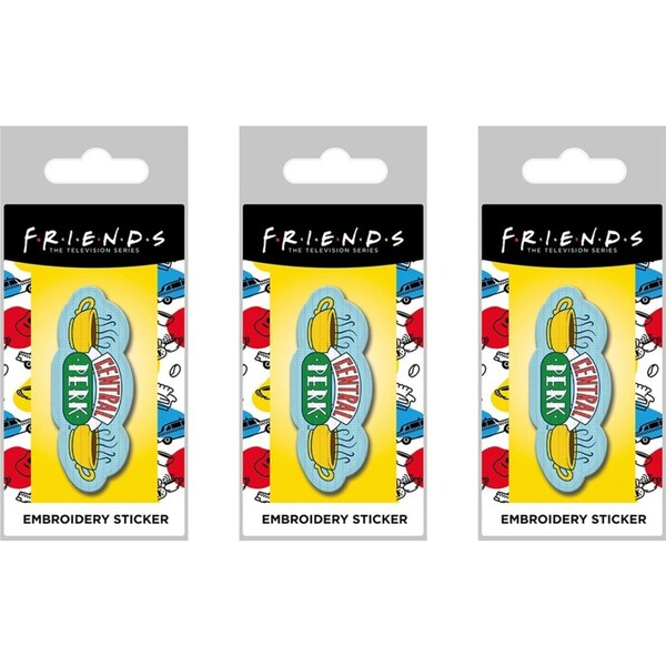 3x Friends TV Central Perk Fabric Clothes Iron-On Novelty Gift Decorative Patch