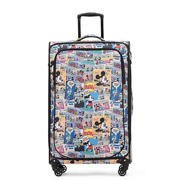 Disney 28" Trolley Checked Travel Suitcase Luggage 76x46x34cm Comic Character