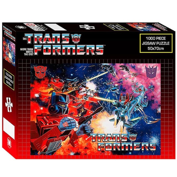 1000pc Transformers Space Battle Optimus Prime Themed Jigsaw Puzzle 50x70cm 3y+
