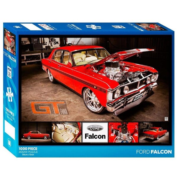 1000pc Ford Falcon Cat GT Red Jigsaw Puzzle Kids/Adult Set 50x70cm 3y+
