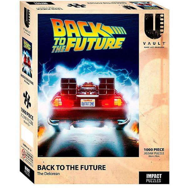 1000pc Back To The Future The Delorean Themed Scene Jigsaw Puzzle 50x70cm 3y+
