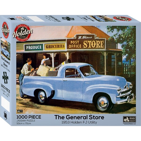 1000pc Holden Grocery Store FJ Blue Car Themed Jigsaw Puzzle 50x70cm 3y+