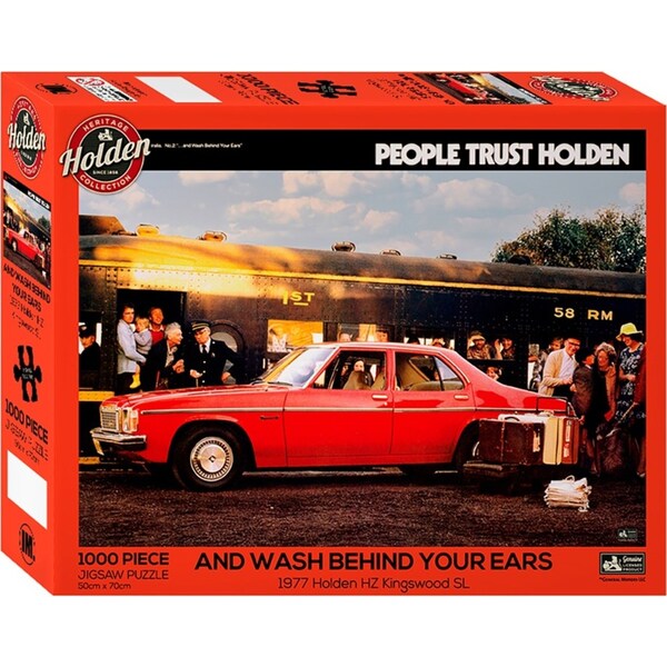 1000pc Holden Kingswood Red Car Motoring Themed Jigsaw Puzzle 50x70cm 3y+