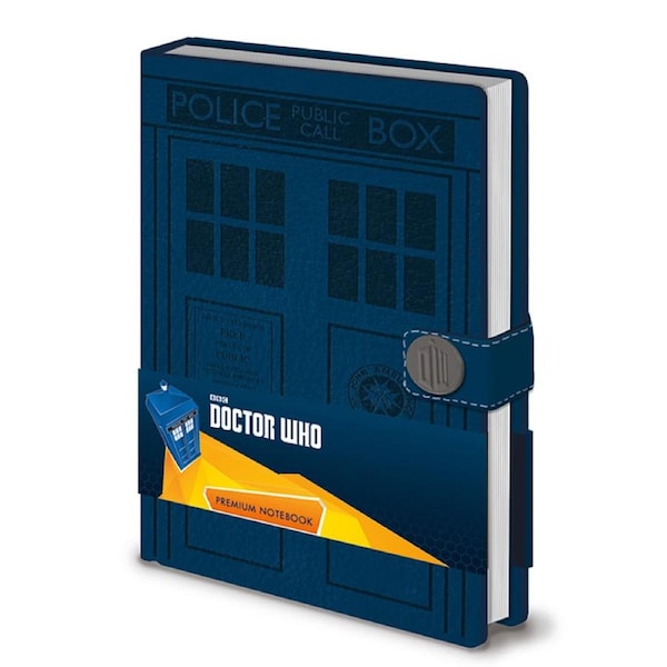 Doctor Who T.V Tardis Police Box Door Blue Premium School/Office Notebook