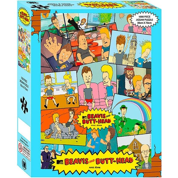 1000pc Beavis and Butt-head Themed Jigsaw Puzzle Adult Set 50x70cm 3y+