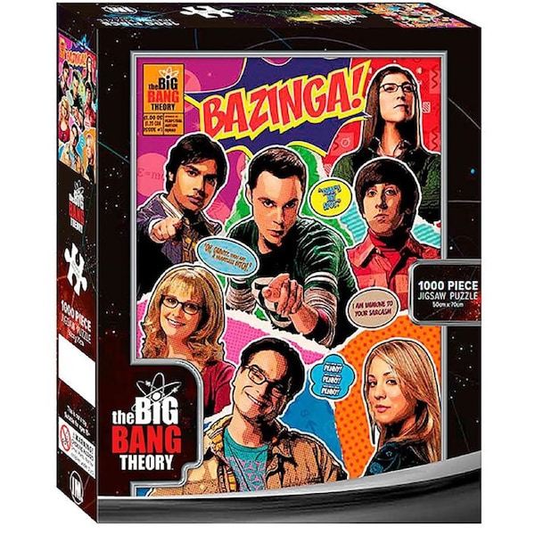 1000pc The Big Bang Theory Cast Jigsaw Puzzle Kids/Childrens Toy 50x70cm 3y+