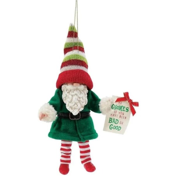 Possible Dreams by Dept 56 - Bad Or Good Gnome Hanging Ornament