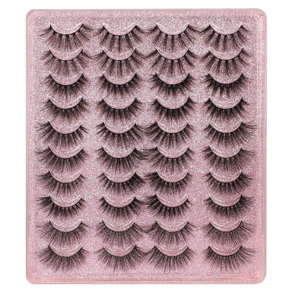 Nevenka 20 Pairs False Eyelashes Faux Mink Lashes Natural Look 5 Styles Mixed