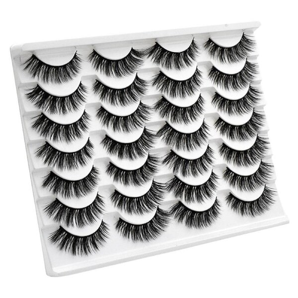 Nevenka 3D Multi-Layer False Eyelashes 14 Pairs Fluffy Cat Eye Lashes-E01