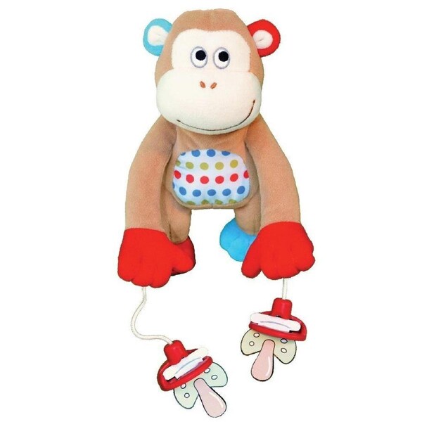 Pullypalz Pacifier Holder Mo Mo The Monkey Entertaining for Babies 0m+