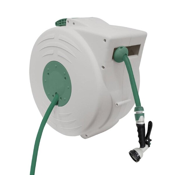 Hills 20m Automatic Hose Reel with Pivot Wall Bracket - 715303