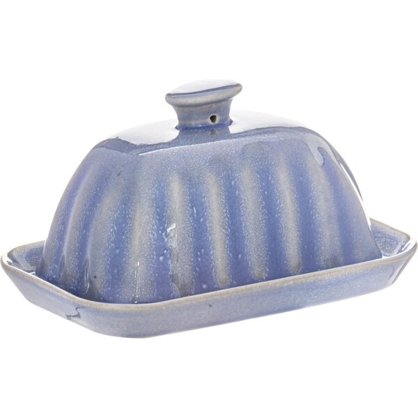 Ladelle Marguerite Stoneware Butter Serveware Dish 17x11.5x10cm Powder Blue