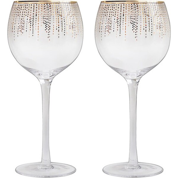 2pc Ladelle Twinkle Gin/Cocktail Drink/Beverage Glass 450ml Drinkware Set