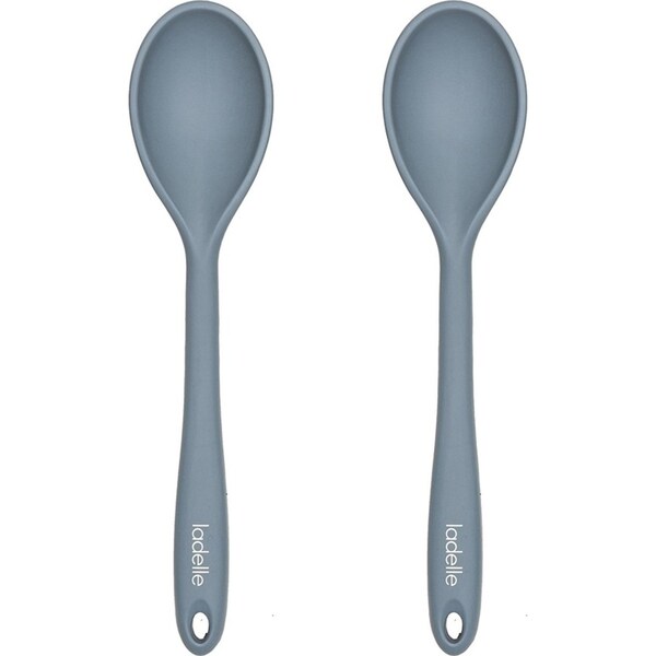 2x Ladelle Craft Blue Kitchenware Silicone Spoon Cooking/Serving Utensil 28x6cm