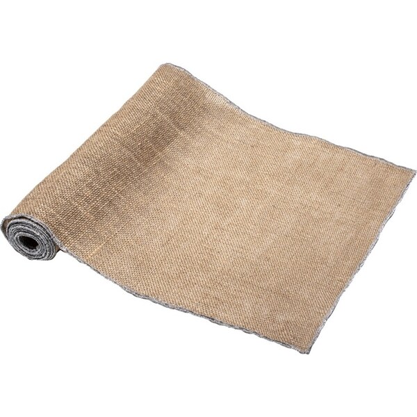 Ladelle Starry Silver Lurex Woven Jute Everyday Table Runner/Cloth 33x150cm