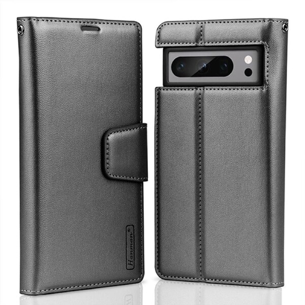 ZUSLAB Pixel 8 Pro Case Hanman Leather Wallet Card Cover for Google (2023) - Black